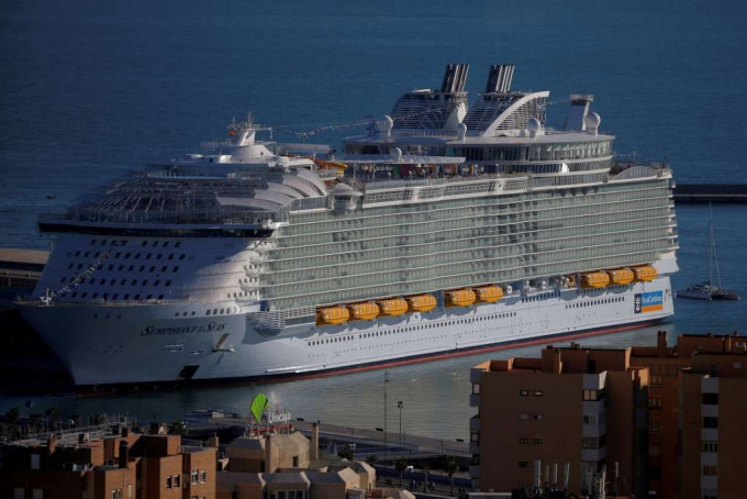 全球最大邮轮「海洋交响号」惊传48名乘客确诊。路透社图片