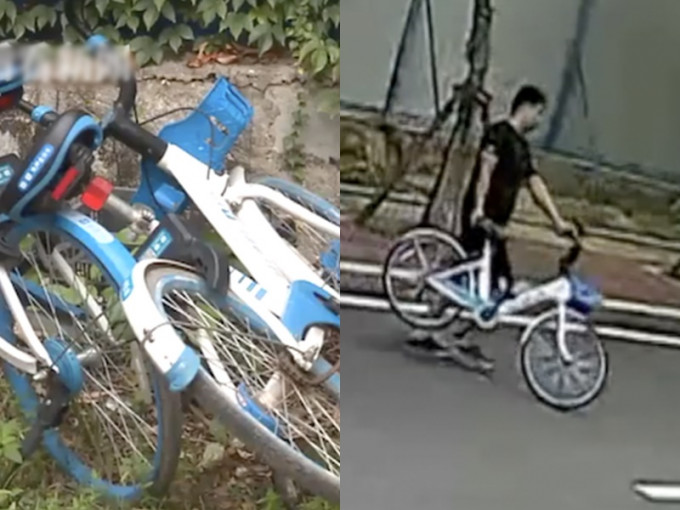 兩名疑犯聲稱偷共享單車是因為看到該批單車又新又好騎，想偷回去送給親戚朋友。網圖
