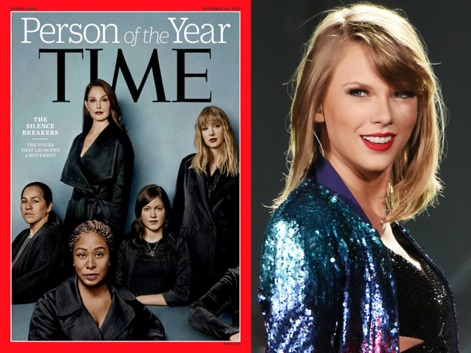 Taylor Swift登《時代》雜誌封面，並呼籲粉絲勇敢反抗性侵事件。