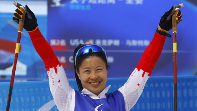杨洪琼荣升越野滑雪三金女王。Reuters
