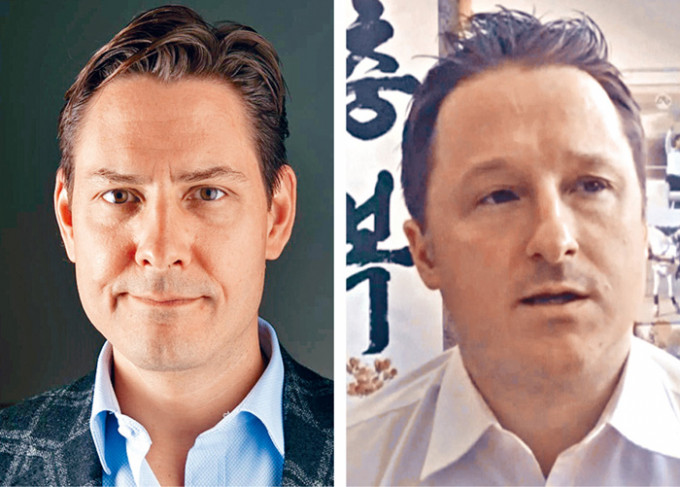 加拿大前外交官康明凯（左）及迈克尔（右）。资料图片