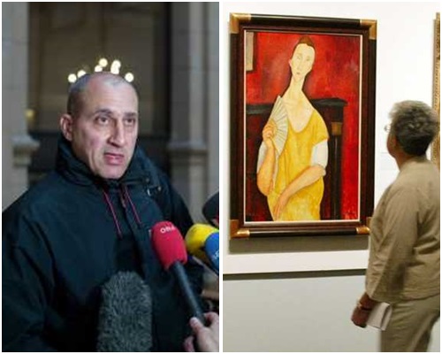 托米奇盗走包括莫迪利亚尼在内的5幅名画。AP