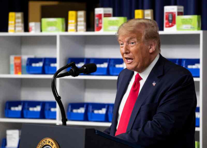 特朗普簽行政命令 以降低處方藥物售價。AP
