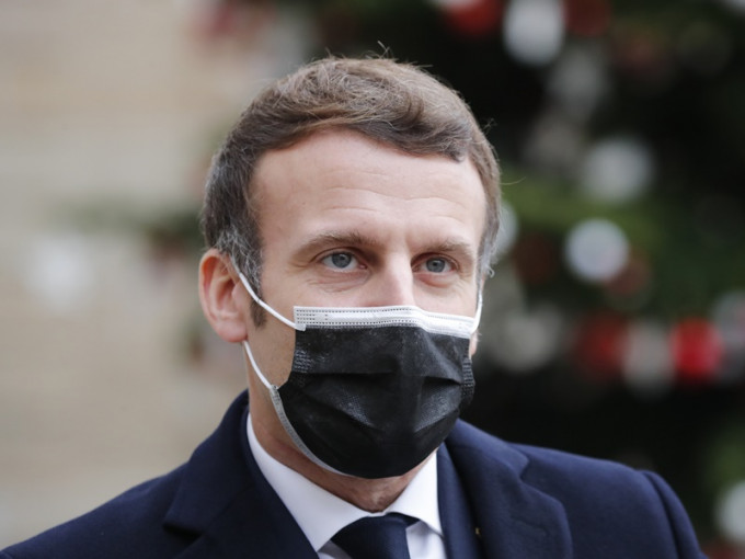 法國總統馬克龍確診新冠肺炎。AP圖片