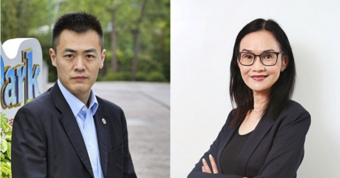 刘鸣炜获委任为海洋公园任董事局主席，陈善瑜（右）则为下任行政总裁。资料图片