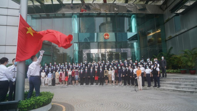 外交部驻港公署促个别政客停止干预香港事务和中国内政。网上图片