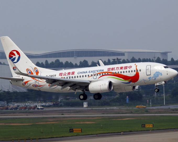 中國東方航空的加班機暫不獲批。網圖