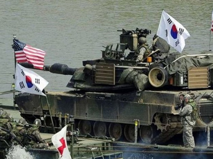 美韓如期月中進行聯合軍演。資料圖片
