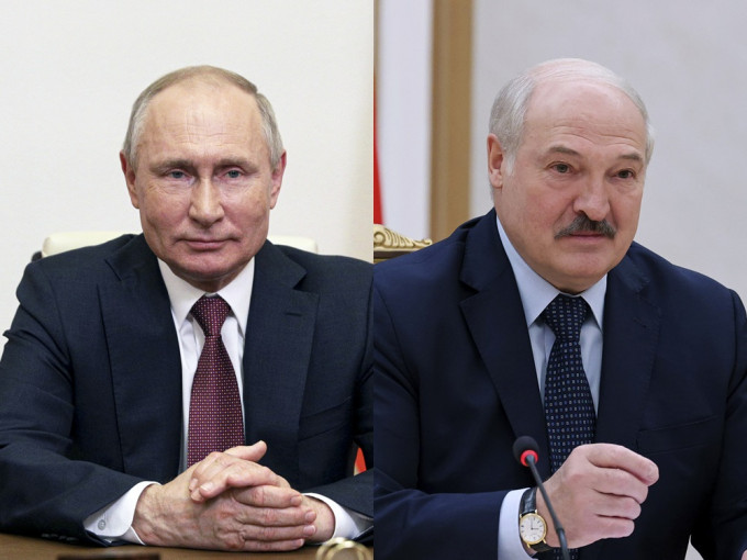 盧卡申科今日與普京會面。AP圖片