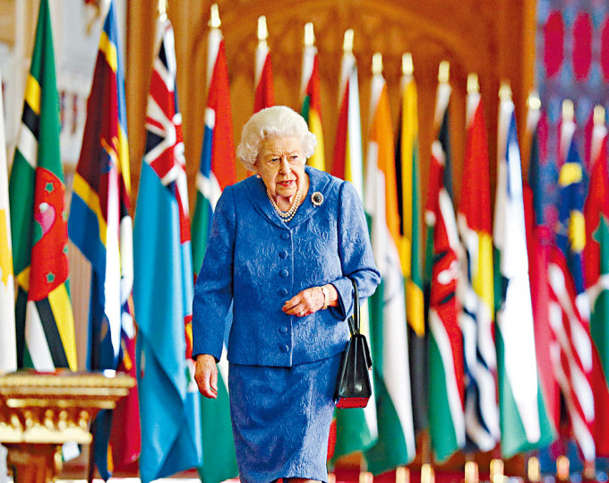 英女皇上周六在温莎堡出席英联邦日活动。