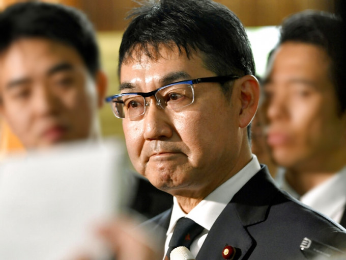 日本法務大臣河井克行向首相安倍晉三提出辭職。　AP