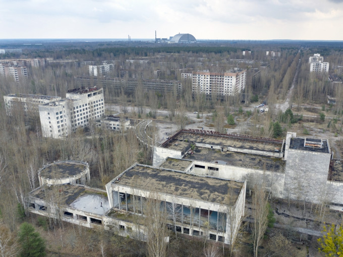 切尔诺贝尔核事故遗址，事故距今已35周年。AP图片