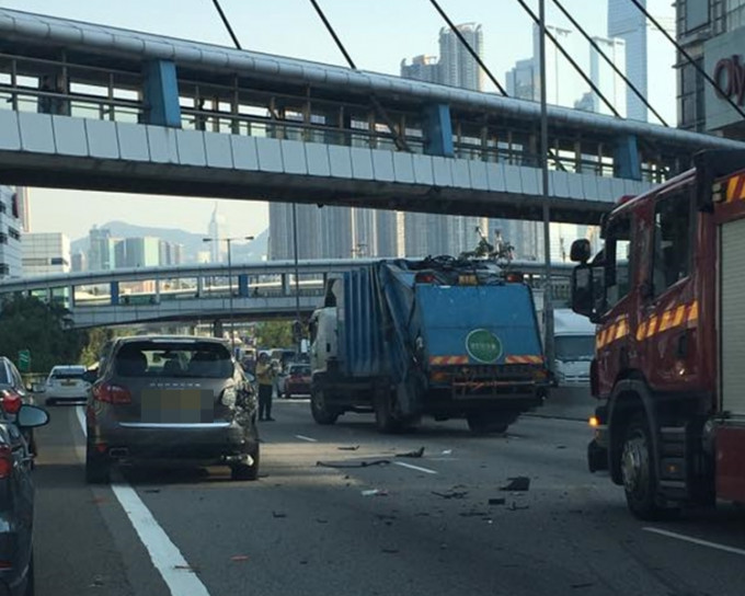 交通意外。網民Man Lam圖片。