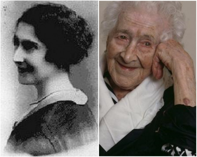 现时世上有纪录最长寿的法国女子卡尔芒，逝世时达122岁高龄。(网上图片)