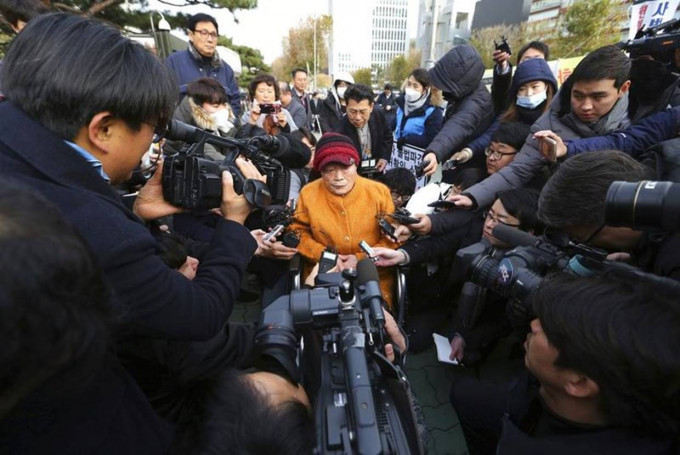 其中一名获赔偿的韩妇Kim Sung-joo。美联社资料图片