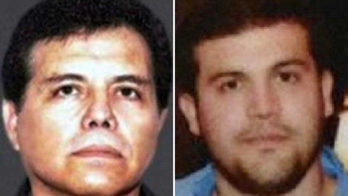 墨西哥大毒梟贊巴達（左）及「矮子」古茲曼的兒子洛佩茲（右）落網。美國緝毒局圖片
