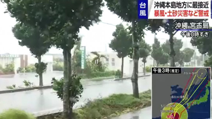 那霸市48小時累積雨量已逼近往年整個9月雨量。NHK