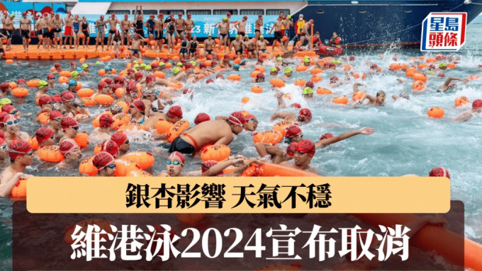 维港泳2024因为天气情况取消。 赛会图片