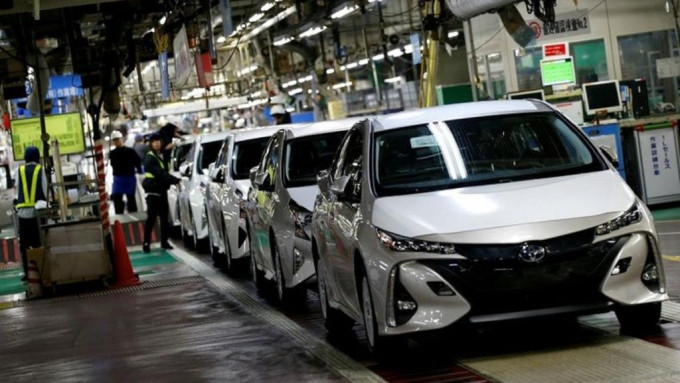 丰田汽车日本生产线部分停产。路透社资料图片