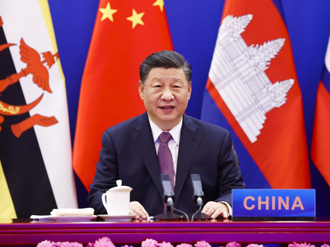 習近平今日宣布與東盟建立全面戰略夥伴關係。新華社圖片