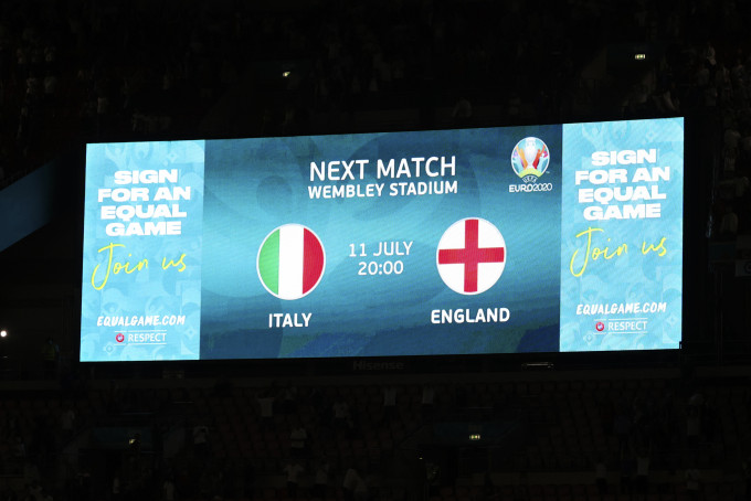 今届欧国杯决赛由英格兰对意大利。AP