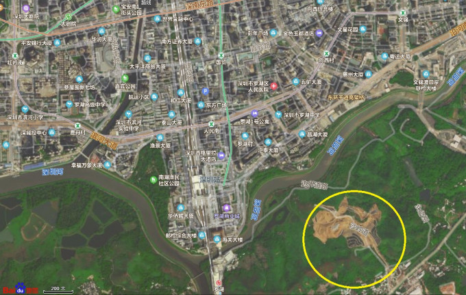港府擬於毗鄰深圳的沙嶺興建「超級殯葬城」。資料圖片