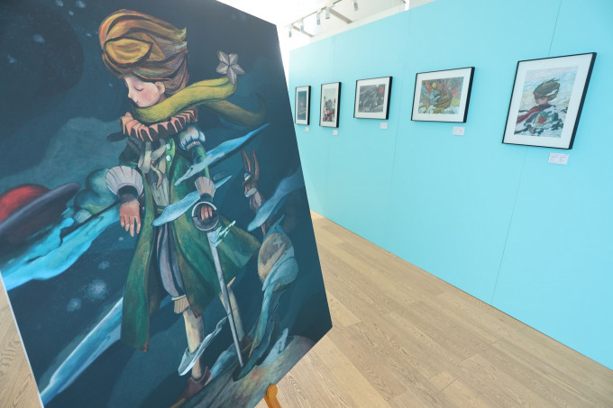 「星の流浪曲Le Havre」畫展將展示逾30幅描繪小王子在星際間流浪的樸實日常的畫作。