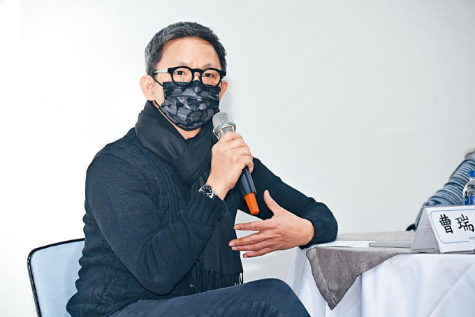 导演曹瑞原出席金钟奖的改革记者会。