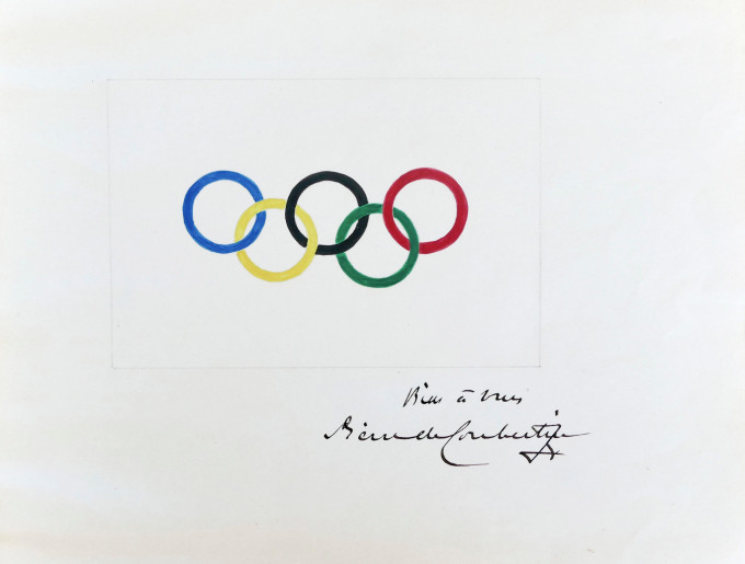 奥运五环设计手稿。 网图