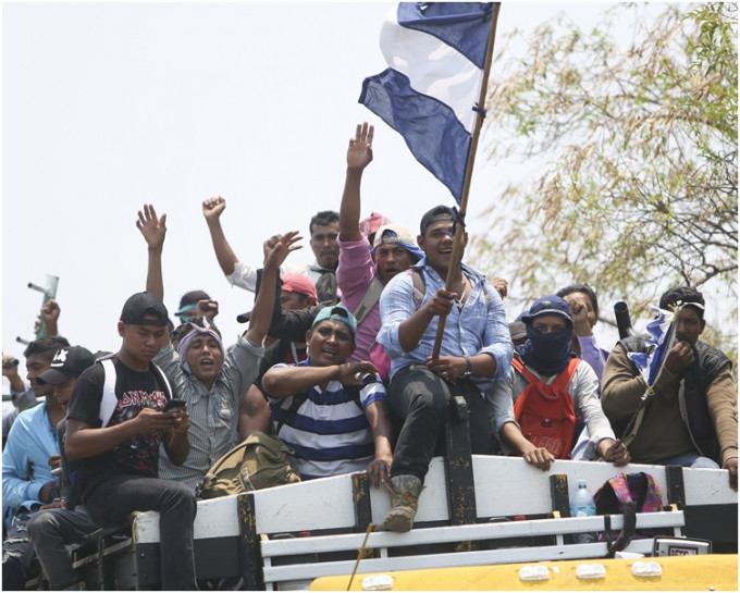 尼加拉瓜在一個星期內第二次大規模示威。AP