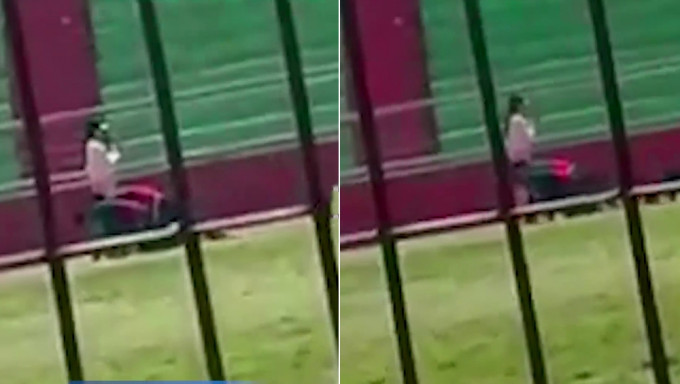 徐州有中学老师让学生在操场爬行，影片网上曝光引发热议。