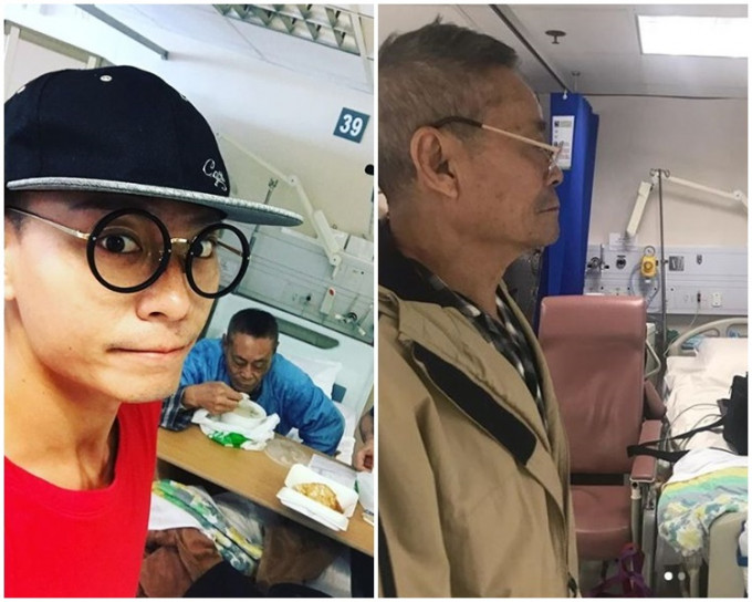 陳志健開心表示爸爸今日可以出院了。