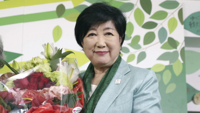 71歲的小池百合子再勝出東京都知事選舉，展開第三個任期。美聯社