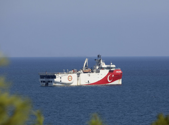 土耳其再度派遣勘探船前往地中海东部。AP资料图片
