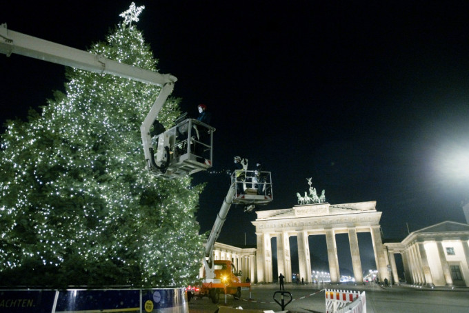 柏林市圣诞假期将维持「封城」。ap图