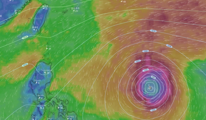 台北中央氣象局指一個風暴下周或形成。EC預報圖片