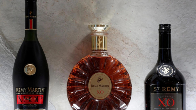 2019年1月，白兰地酒品牌在法国巴黎展出。 路透社资料图
