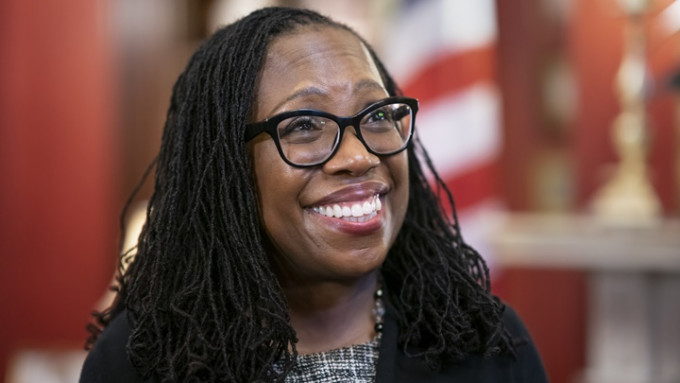 黑人女法官傑克遜的任命預料本周內將獲通過。AP資料圖片