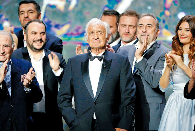 尚保羅2017年現身接受法國凱撒大獎頒發榮譽獎。