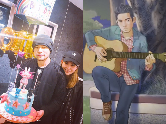 周董39歲生日，昆凌做彩虹蛋糕冧老公！而《等你下課》MV亦在一天內有過百萬人瀏覽。