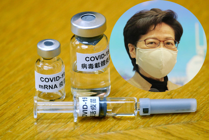 林鄭強調，政府有決心為全民接種新冠疫苗，希望很快可開始接種。