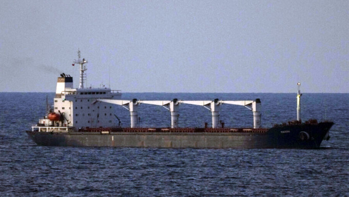 俄烏衝突後，烏克蘭首艘運糧船抵達土耳其。AP