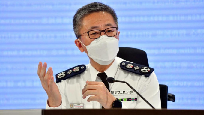 萧泽颐指国安举报热线的讯息，对警方有很大作用。资料图片