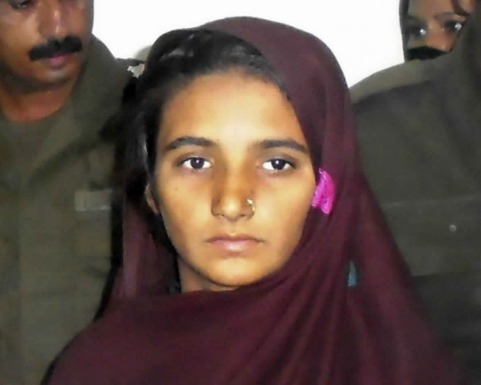 巴基斯坦女基督徒比比終免去死刑獲釋。AP