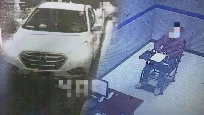 鄧男（右）的毒品在車上被偷龍轉鳳。互聯網圖片