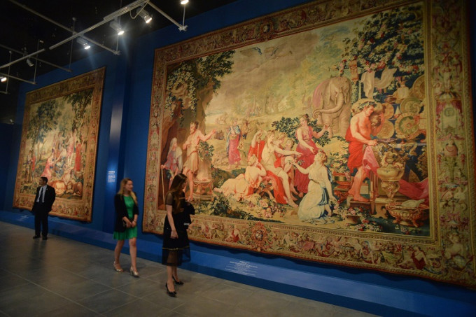 文署與法國五月合辦「羅浮宮的創想 - 從皇宮到博物館的八百年」展覽。盧江球攝