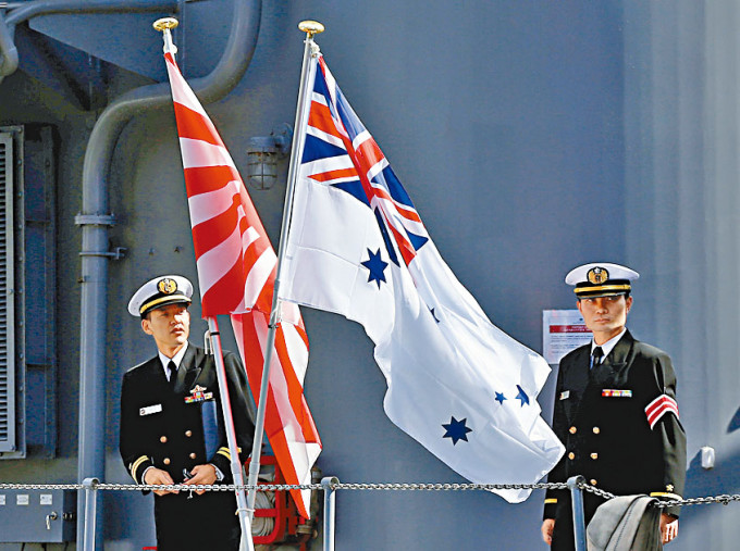 ■日本与澳洲二○一六年举行联合演习。