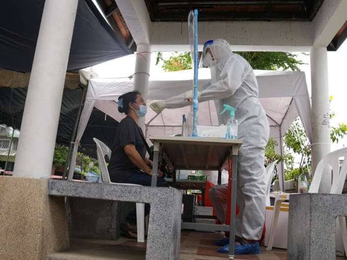 曼谷及周边地区的新冠疫情严峻。AP资料图片