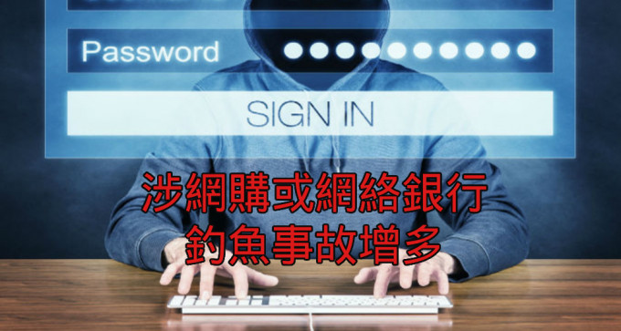 香港電腦保安事故協調中心指今年處理涉及網購或網絡銀行的釣魚事故逾600宗。（網上圖片）