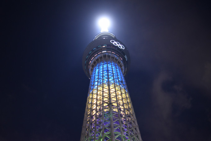 晴空塔是東京地標之一。 特約記者梁彥偉東京直擊